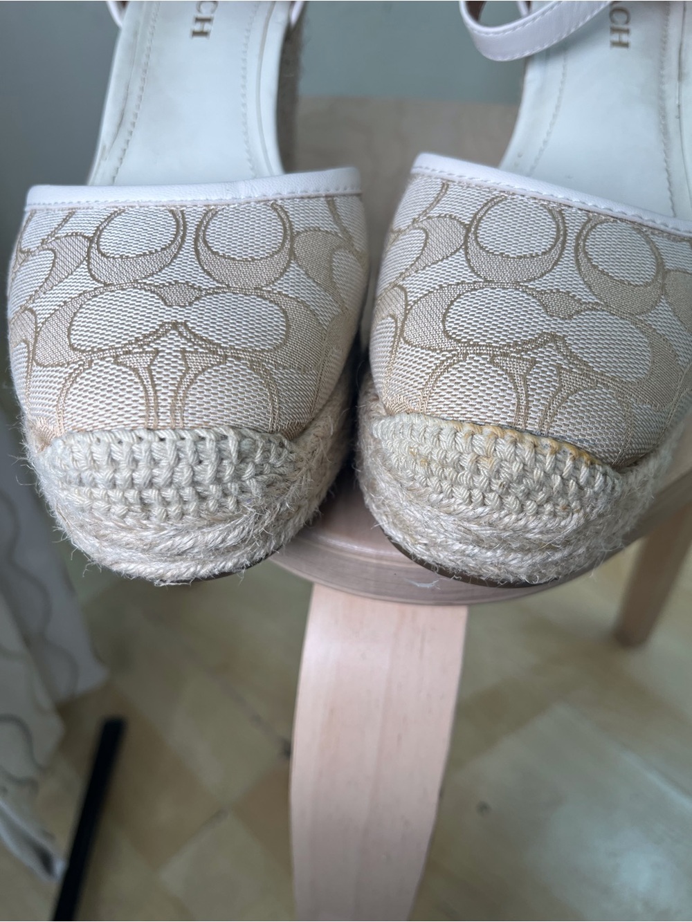 Coach cream wedges - Picture 4 of 9